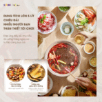 Nồi lẩu Bear 5L SB-NL05F - Nước sôi mạnh chỉ sau 10 phút - Ảnh 11