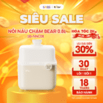 Nồi nấu chậm Bear 0.8L SB-NNC08 - 7 chức năng nấu - nắp 2 lớp kín - Ảnh 6