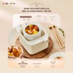 Nồi nấu chậm Bear 0.8L SB-NNC08 - 7 chức năng nấu - nắp 2 lớp kín - Ảnh 3