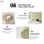 Máy làm sữa chua Bear SB-SC10C - 4 chức năng, thố sứ tự nhiên - Ảnh 3