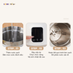 Máy làm sữa hạt Bear 1.2L SB-SH12H - Lưỡi dao 10 cánh sắc bén - Ảnh 4