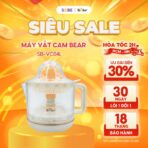 Máy vắt cam Bear SB-VC04L - Xoay 2 chiều vắt kiệt giọt nước cam - Ảnh 2
