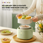 Nồi nấu chậm Bear 1L SC-4H10E - Nấu cháo dinh dưỡng nhuyễn mịn - Ảnh 7