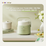 Nồi nấu chậm Bear 1L SC-4H10E - Nấu cháo dinh dưỡng nhuyễn mịn - Ảnh 6