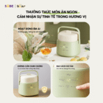 Nồi nấu chậm Bear 1L SC-4H10E - Nấu cháo dinh dưỡng nhuyễn mịn - Ảnh 9