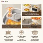 Nồi nấu chậm Bear 2.5L SC-5H25M34 - Van vi áp hầm gà nguyên con - Ảnh 12