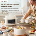 Nồi nấu chậm Bear 2.5L SC-5H25M34 - Van vi áp hầm gà nguyên con - Ảnh 6