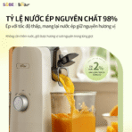 Máy ép chậm Bear SJ-4H01T - Ép trục vít giữ trọn vitamin nguyên - Ảnh 3