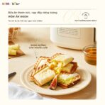 Máy nướng bánh Bear SMA-5H07F55 - 2 khay nướng sandwich nhanh - Ảnh 3
