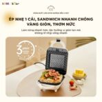 Máy nướng bánh Bear SMA-5H07F55 - 2 khay nướng sandwich nhanh - Ảnh 9