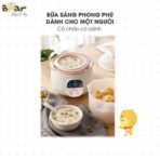 Nồi nấu chậm Bear 0.8L SUBE001 - Chuẩn bị bát cháo mịn cho bé - Ảnh 5