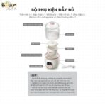 Nồi nấu chậm Bear 0.8L SUBE001 - Chuẩn bị bát cháo mịn cho bé - Ảnh 10