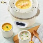 Nồi nấu chậm Bear 1.6l SUBE002 - Bộ 3 thố sứ hầm đa năng tiện lợi - Ảnh 10