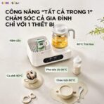 Máy hâm nước pha sữa Bear WW-5H12V78 - Khử Clo tự động an toàn - Ảnh 22