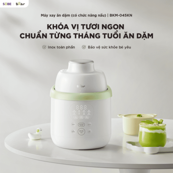 Máy xay nấu thức ăn Bear