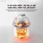 Máy xay nấu thức ăn 0.35L Bear BFM-045KN - tất cả trong 1 - Ảnh 7