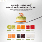 Máy xay nấu thức ăn 0.35L Bear BFM-045KN - tất cả trong 1 - Ảnh 9