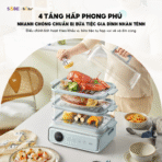 Nồi hấp Bear DZG-P20W7 - đa năng nhiều chế độ - Ảnh 3