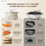 Nồi lẩu nướng hấp Bear HOP-505QT - 3 trong 1 tiện dụng - Ảnh 6