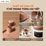 Nồi nấu chậm tử sa 3L Bear ESP-305LP- Gốm tử sa đặc biệt an toàn - Ảnh 13