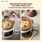 Nồi nấu chậm tử sa 3L Bear ESP-305LP- Gốm tử sa đặc biệt an toàn - Ảnh 8